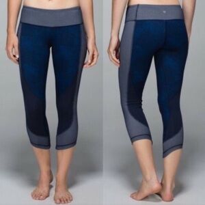 Lululemon Wunder Under Crop Special Edition Sashiko